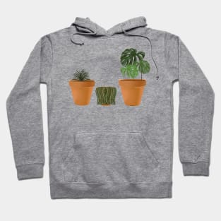 3 House Plants Hoodie